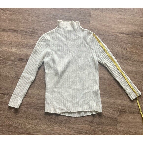 Vintage Express World Brand Merino Wool & Angora Rabbit Sweater Cream White SZ S - Picture 3 of 6